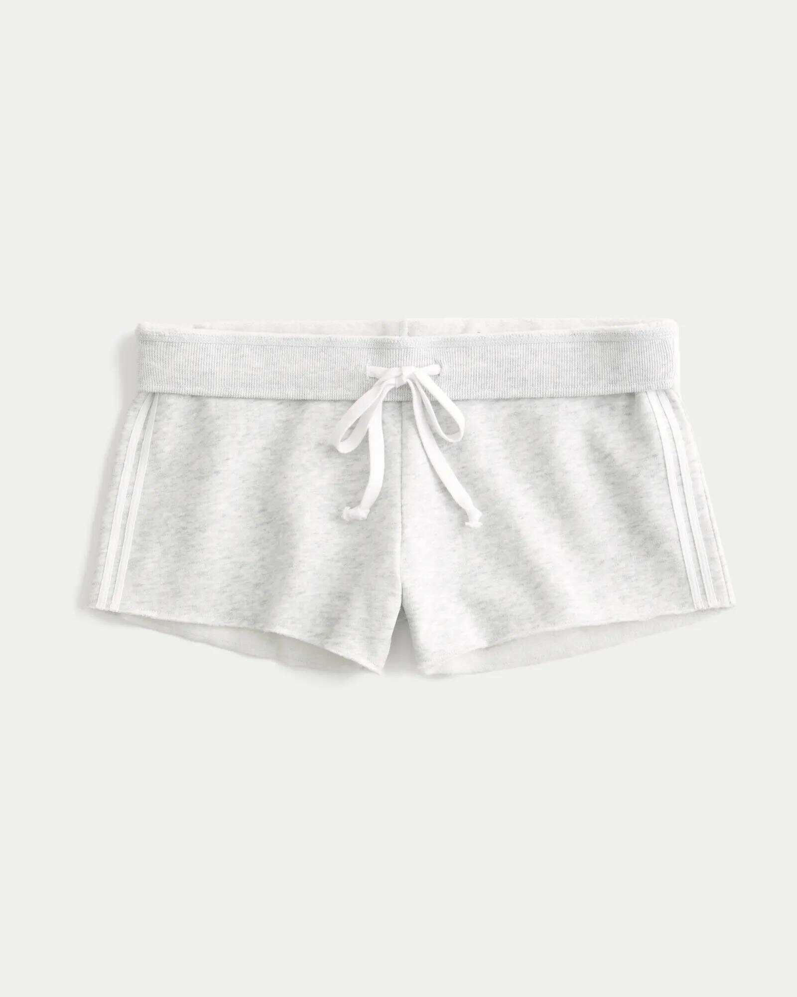 Side Stripe Fleece Mini Shorts