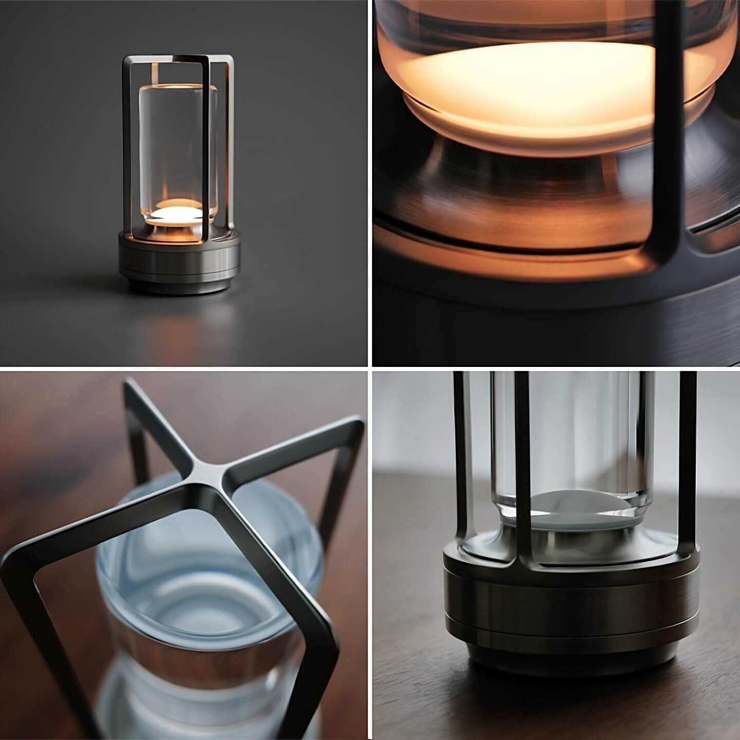 Crystal Lantern Table Lamp