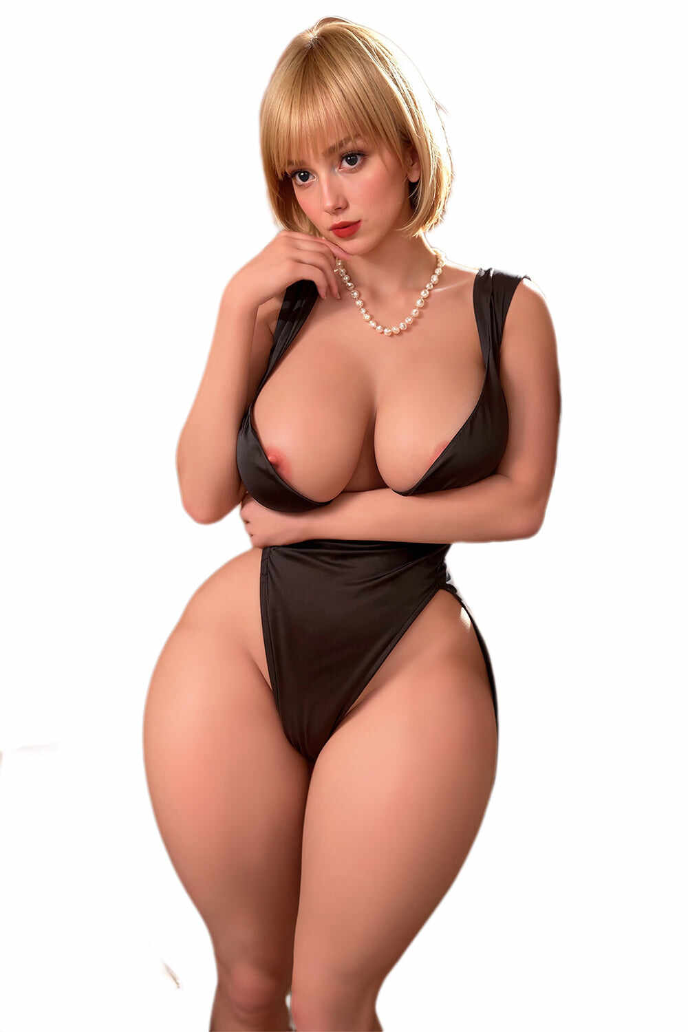 Allson 5ft34/ 163cm #S6 TPE Meaty Big Boobs Fat Ass Custom Chubby Sex Doll With Thick Thighs