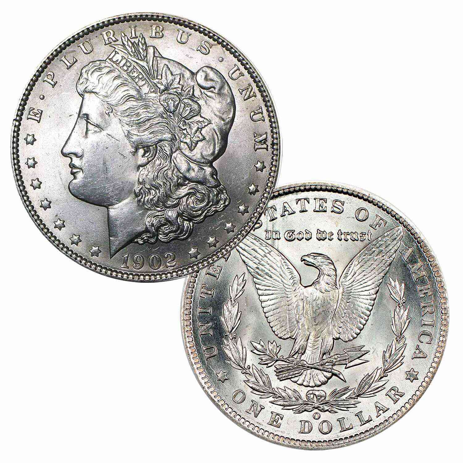 1902 P Morgan Commemorative Silver Dollar Brilliant Uncirculated (BU)