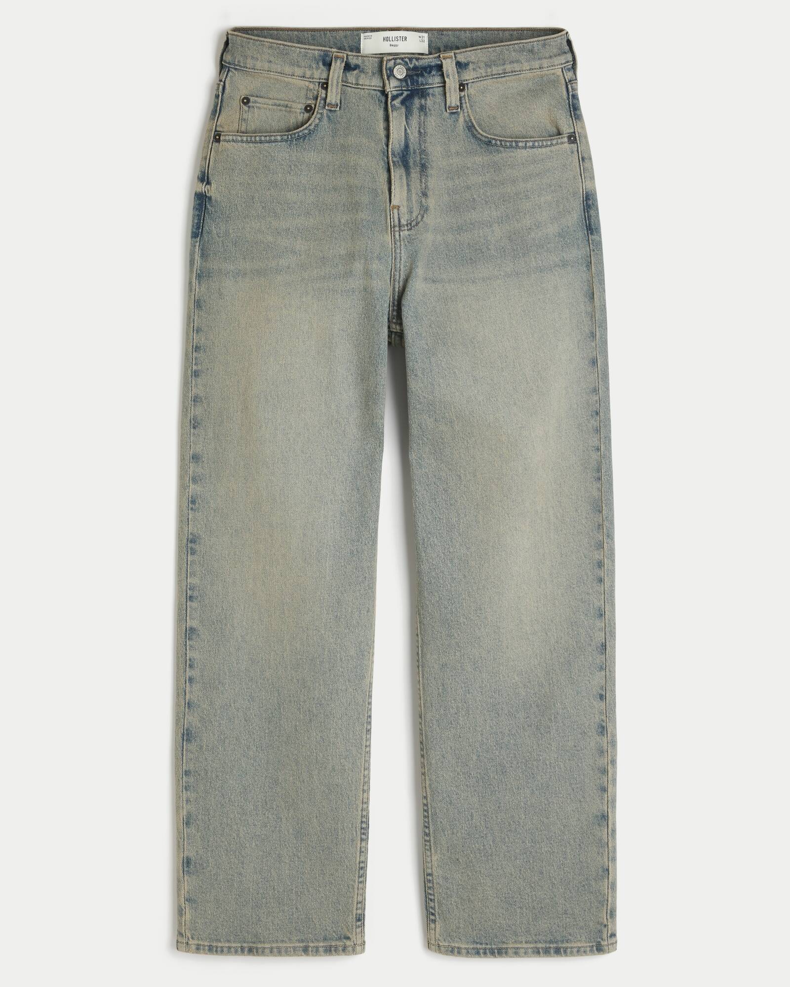 Railroad Stripe Baggy Painter Jeans