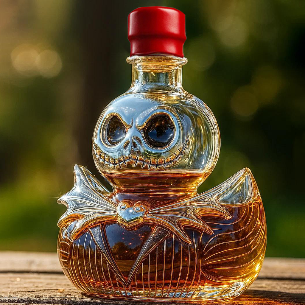 Jack Skellington Duck Whiskey Bottle