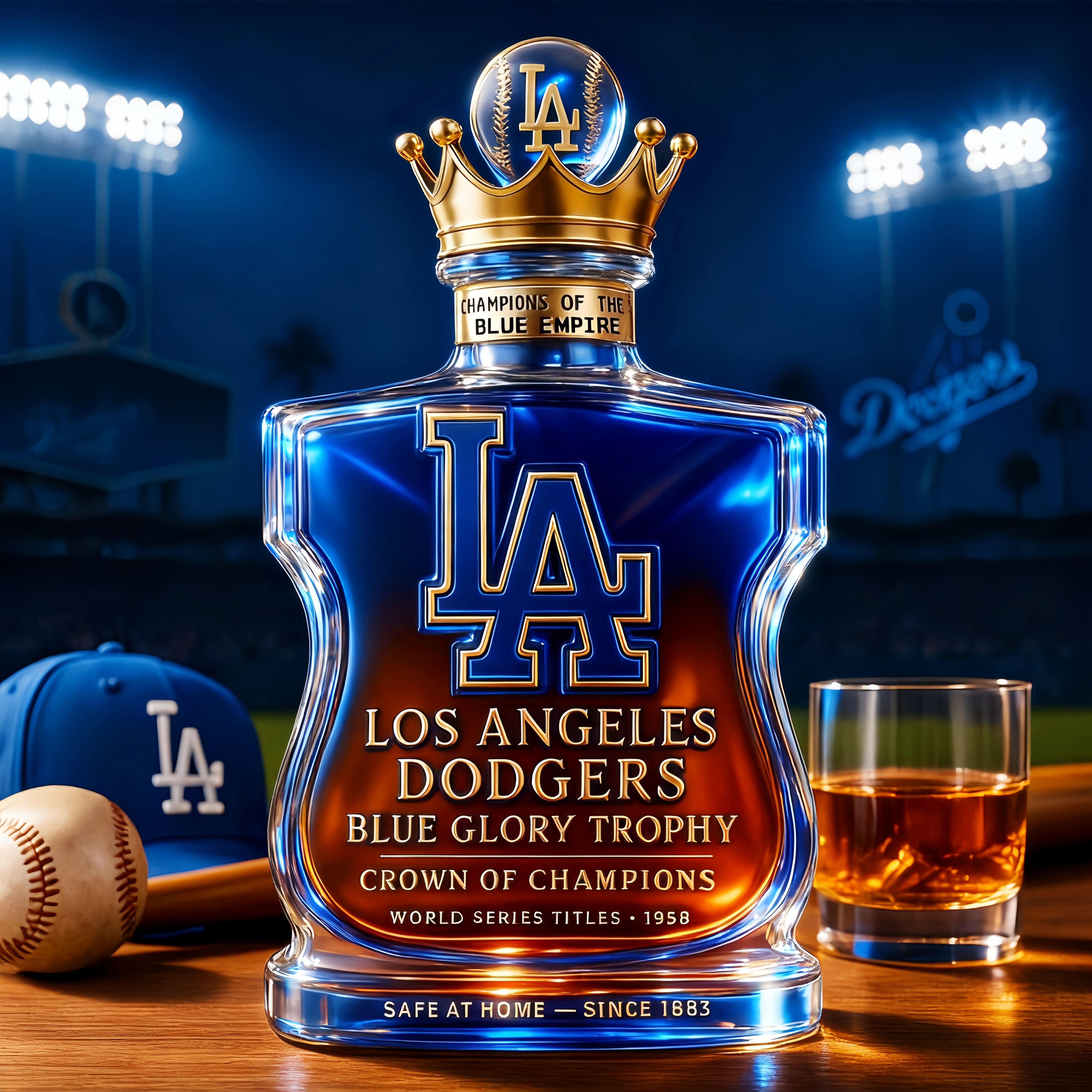 Los Angeles Dodgers Whiskey Decanter Limited Edition