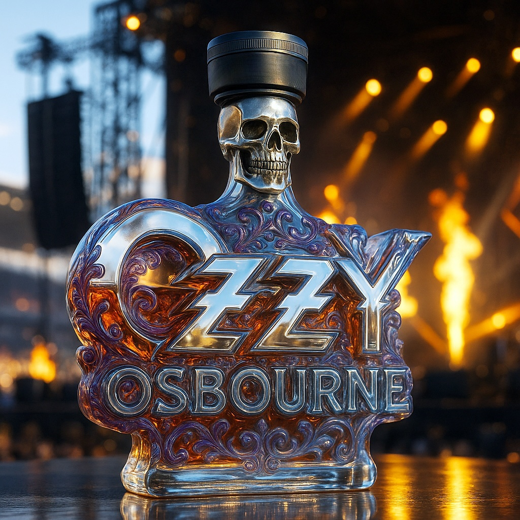Ozzy Osbourne Legendary Commemorative Edition Whisky Bottle