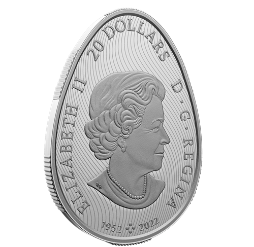 2023-Pure Silver Coloured Coin – Pysanka sku#2365646