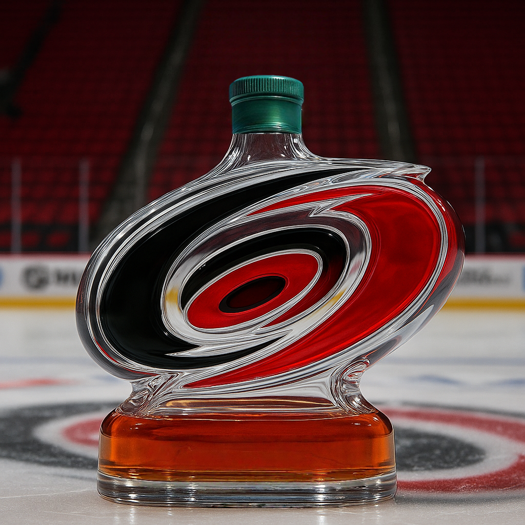 Carolina Hurricanes Whiskey Bottle