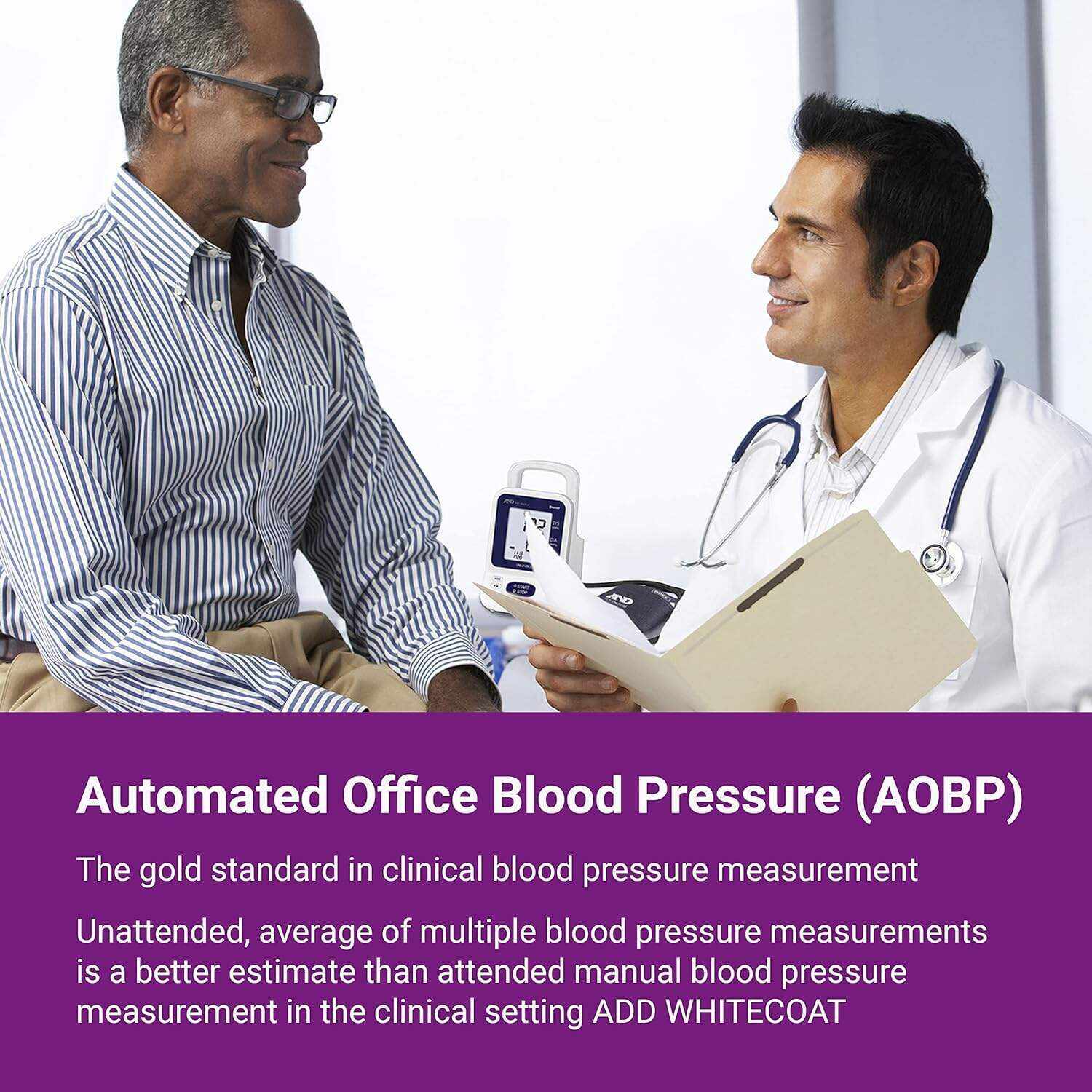 A&D Medical Automatic Office Blood Pressure Monitor & Upper Arm Blood Pressure Cuff with Clinical Accuracy, Quick & Easy Blood Pressure Machine for Pediatric (3+ Years) and Adult Use