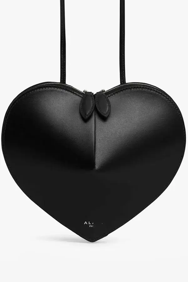 Fashionable Heart-Shaped Leather Shoulder Bag