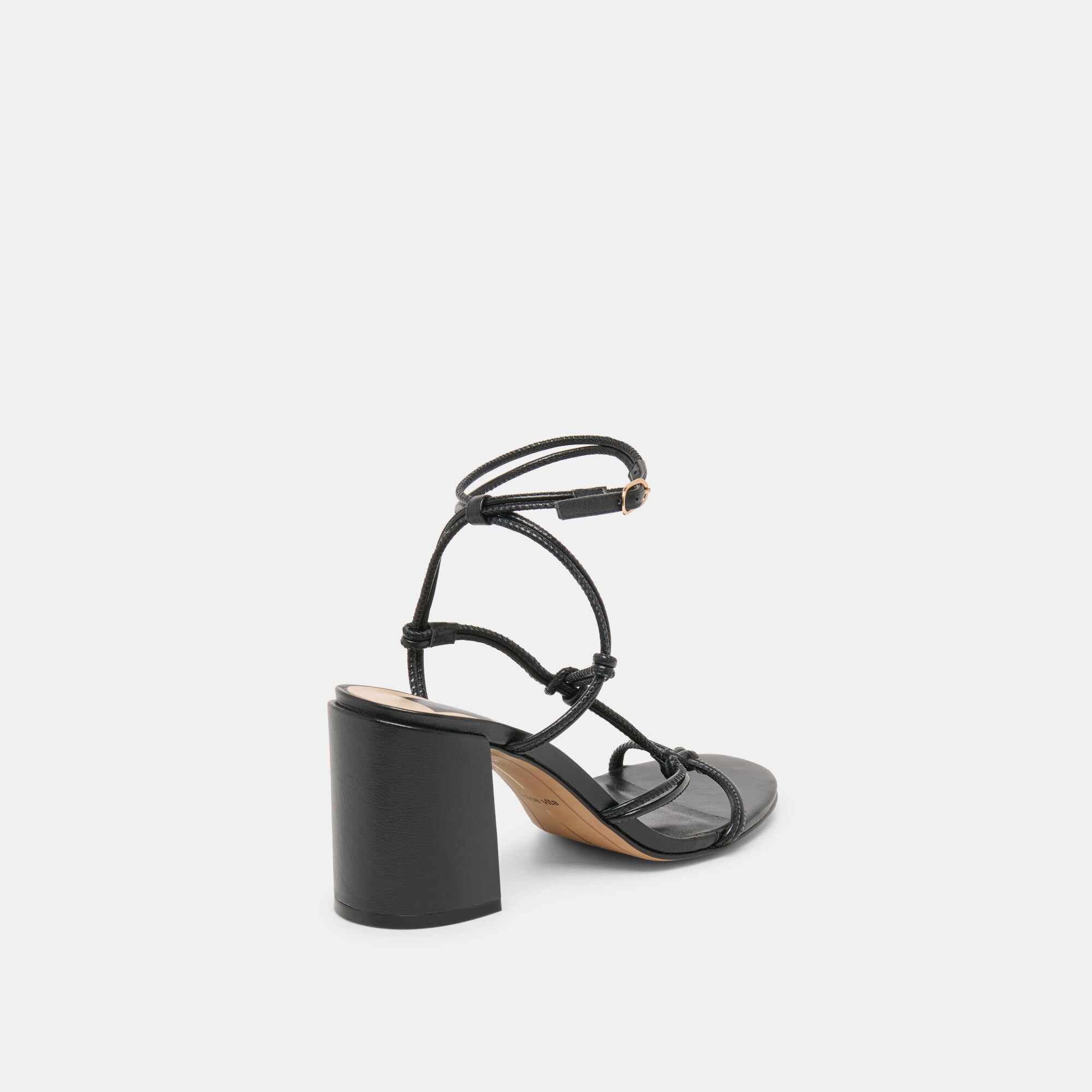 FIZZY HEELS BLACK LEATHER