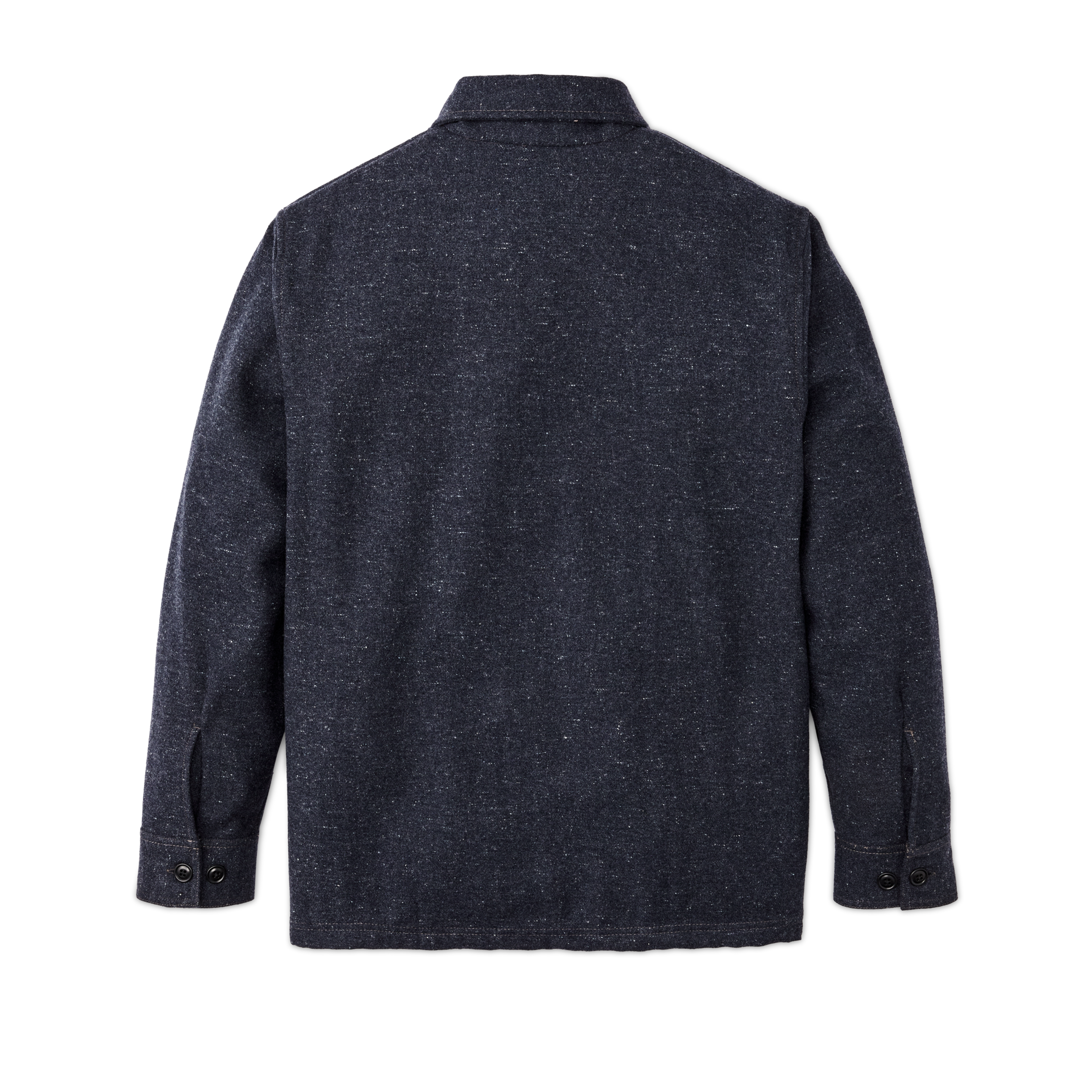 Heathered Wool Jac-shirt - Blue Heather