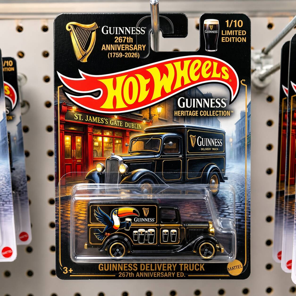 Hot Wheels Guinness 267th Anniversary GUINNESS DELIVERY TRUCK Model