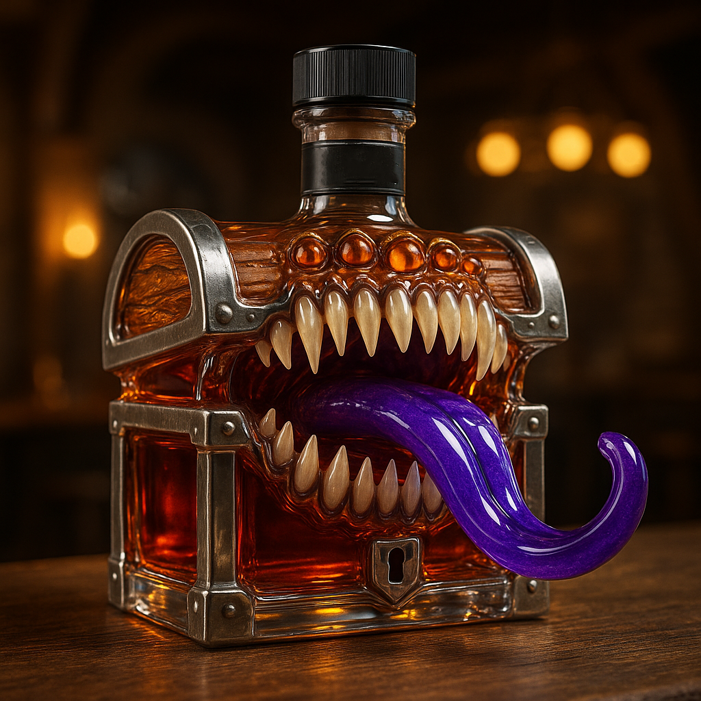 Mimic Chest Whiskey Bottle