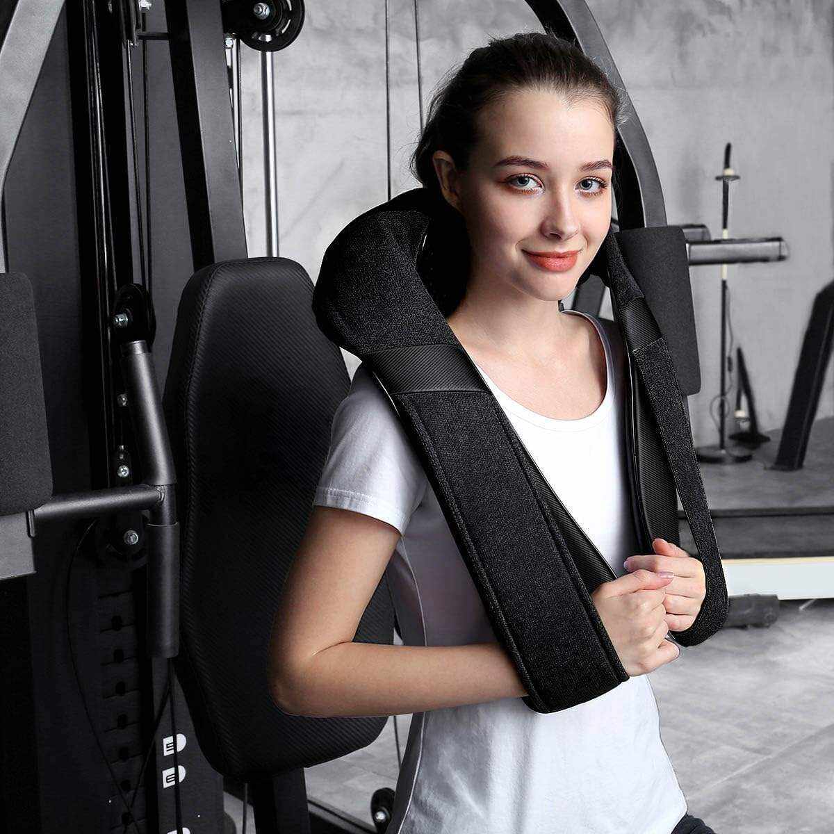 Back Massager, Shiatsu Neck Massager with Heat, Electric Shoulder Massager, Kneading Massage Pillow for Neck, Back, Shoulder, Foot, Leg, Muscle Pain Relief, Get Well Soon Presents - Christmas Gifts