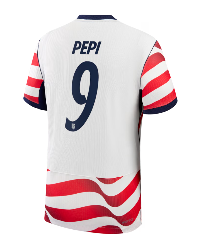 Ricardo Pepi USMNT Nike 2026 Home Match Authentic Jersey - White
