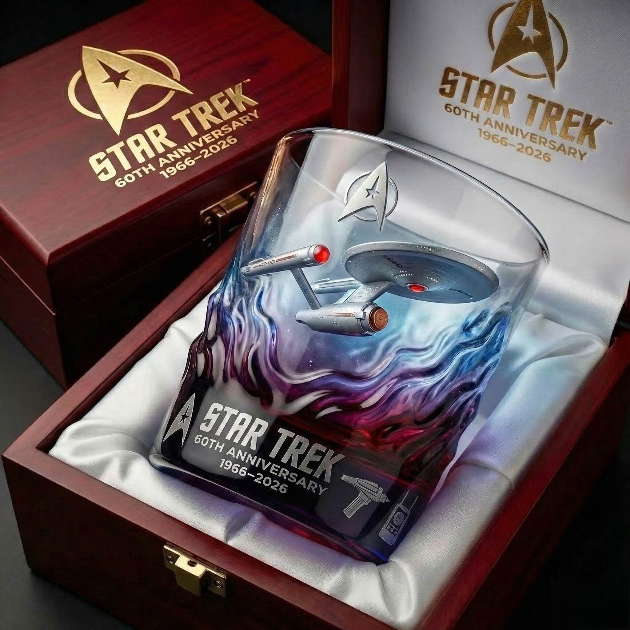Star Trek 60th Anniversary Commemorative Whiskey Glass