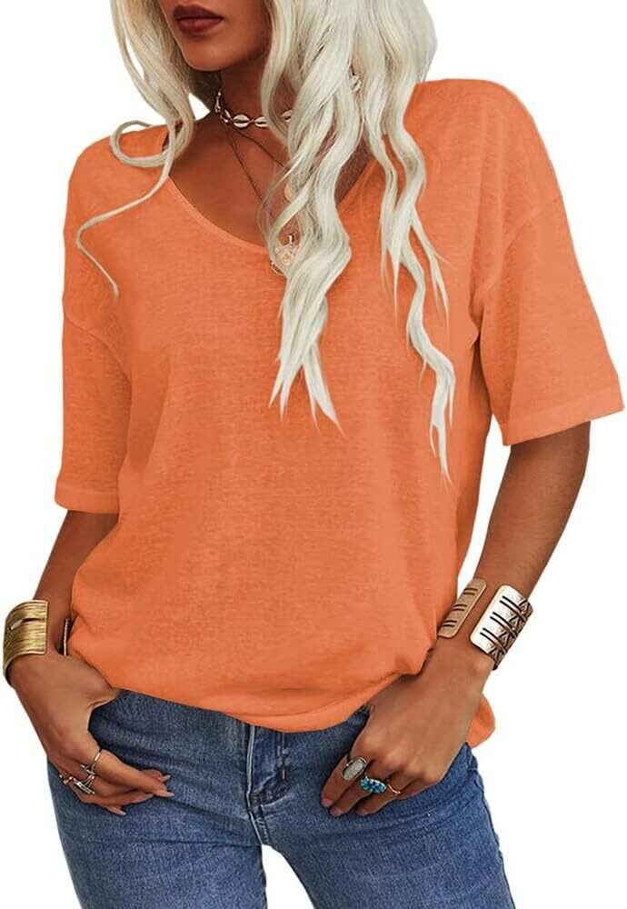 FINAL SALE⚡Summer Casual Half Sleeve T-shirt Basic Tops (Multiple Colors)