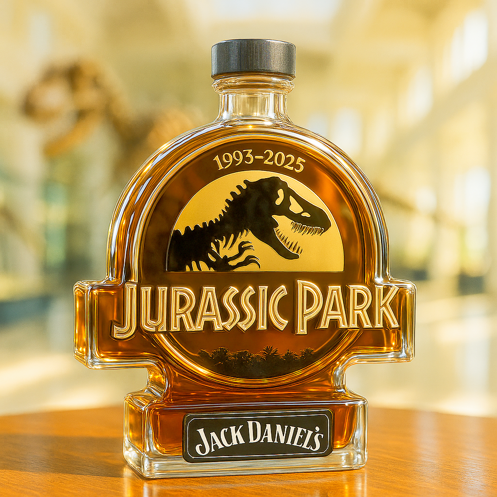 Jurassic Park Commemorative Whiskey Bottle