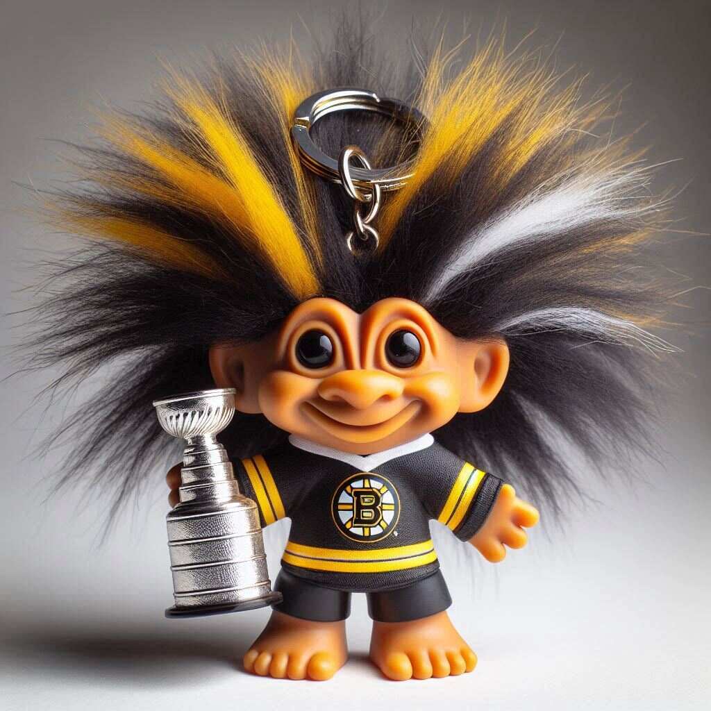 NHL Team Troll Doll Keychain