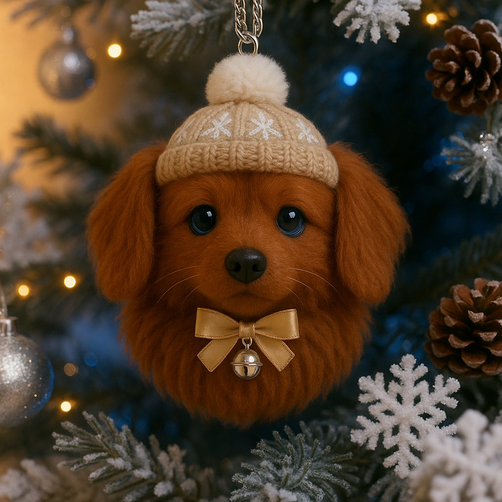 Holiday Pom-Pom Pet Ornaments