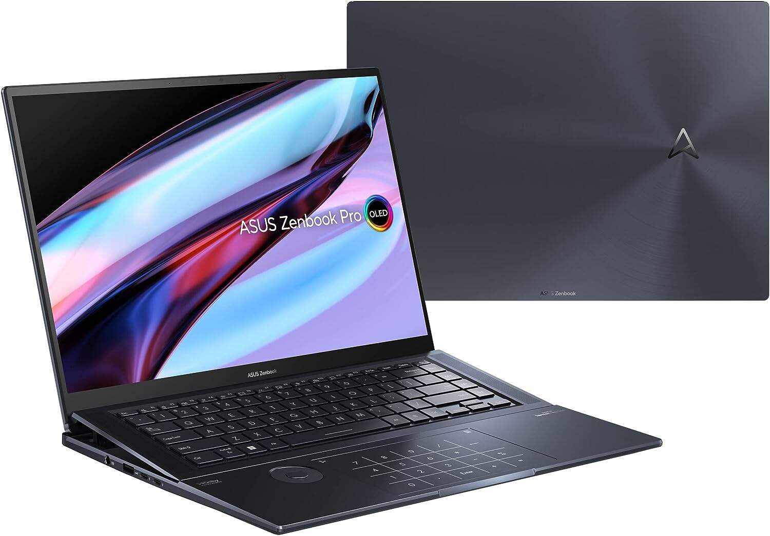 ASUS ZenBook Pro 16X OLED 16 inch 4K OLED 16:10 Touch Display, ASUS Dial, Intel Core i9-12900H, 32GB, 2TB, GeForce RTX 3060 GPU, Windows 11 Pro, Tech Black, UX7602ZM-XB96T