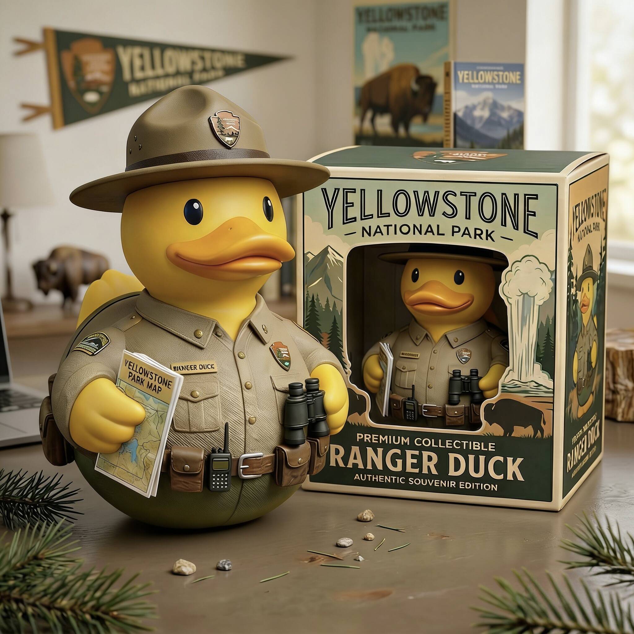 Yellowstone Ranger Duck - Premium Collectible Figurine🦆