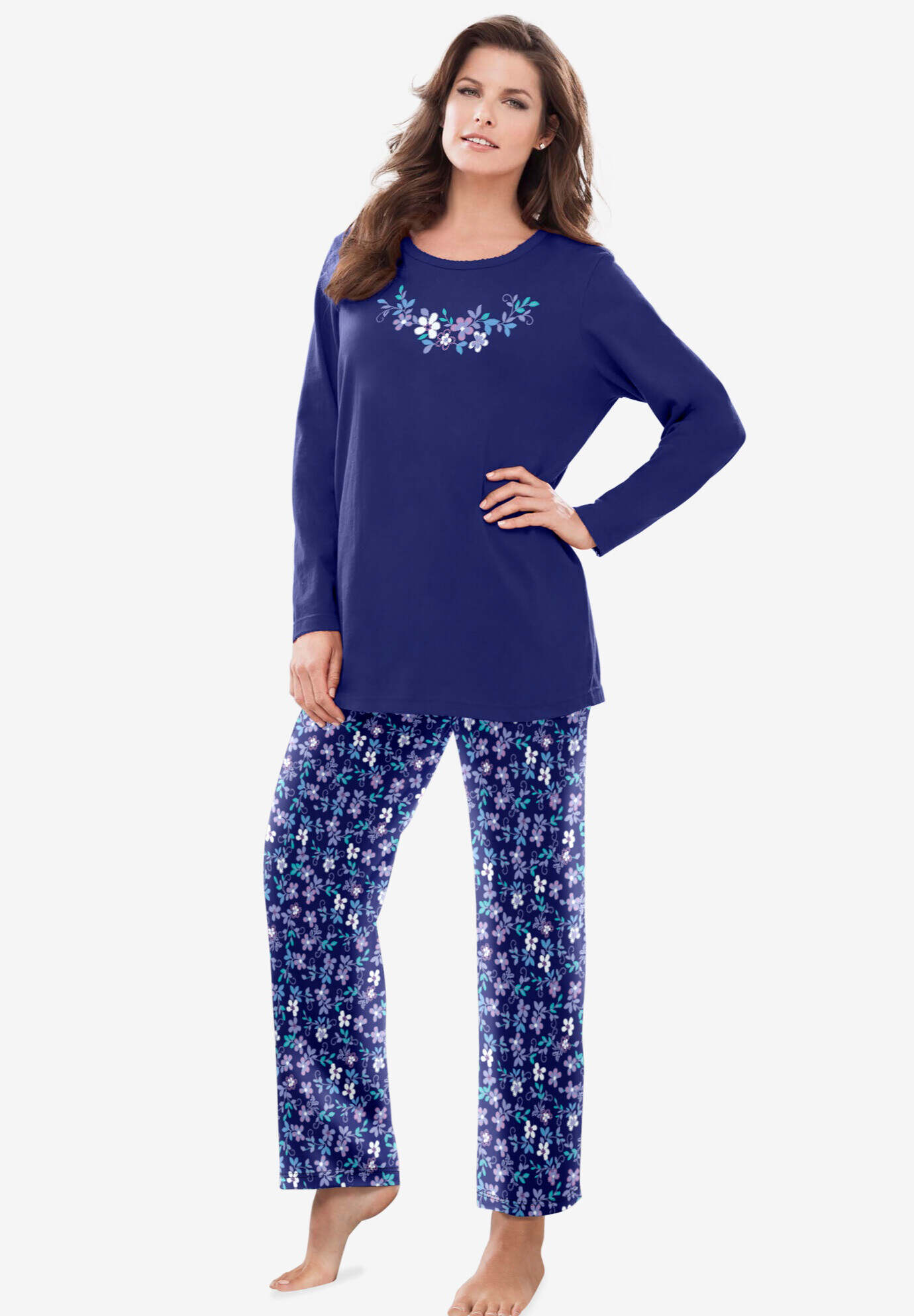 Long Sleeve Knit PJ Set