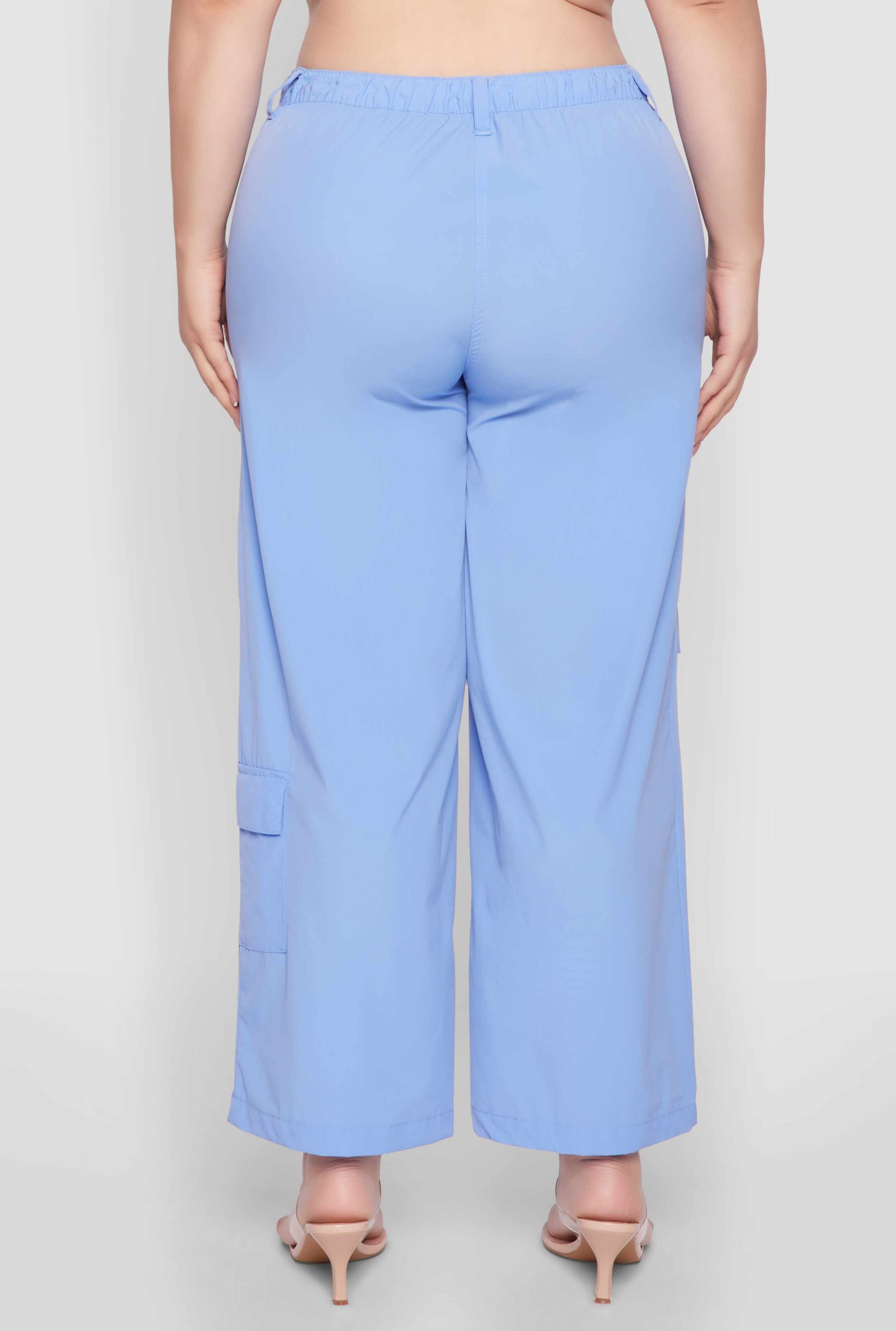 Plus Size Wide Leg Cargo Pants