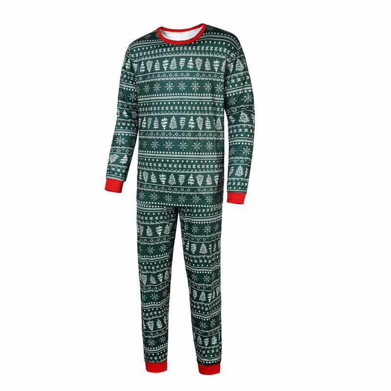 Matching Family Printed Holiday Christmas Pajamas Pjs Set