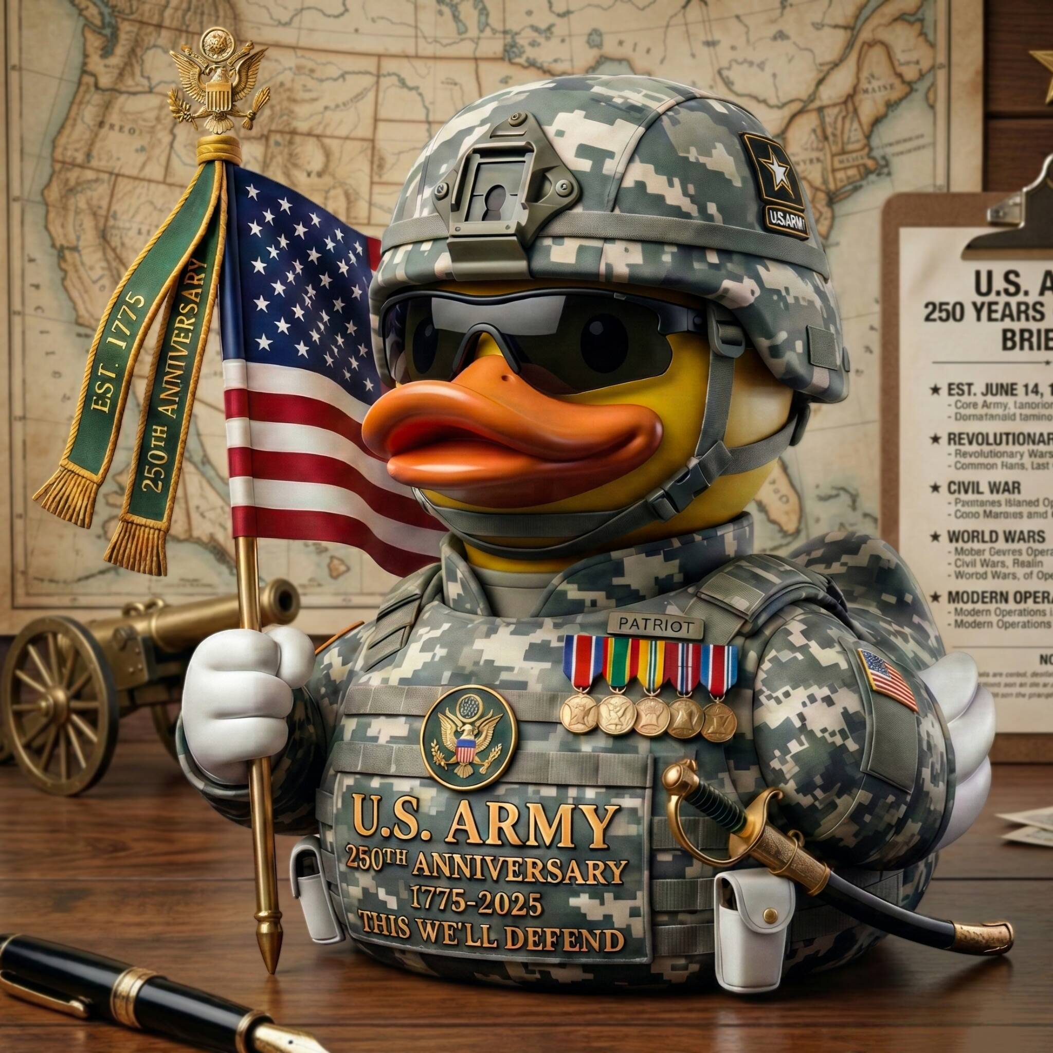 U.S. Army 250th Anniversary Duck