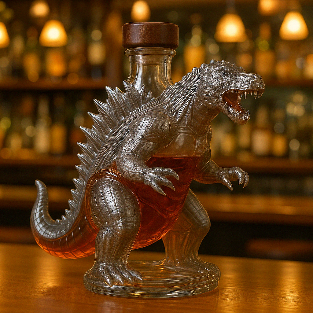 King of Monsters Whisky Bottle