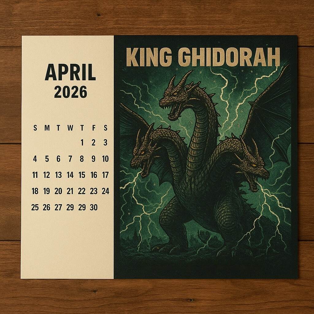 2026 Godzilla Calendar