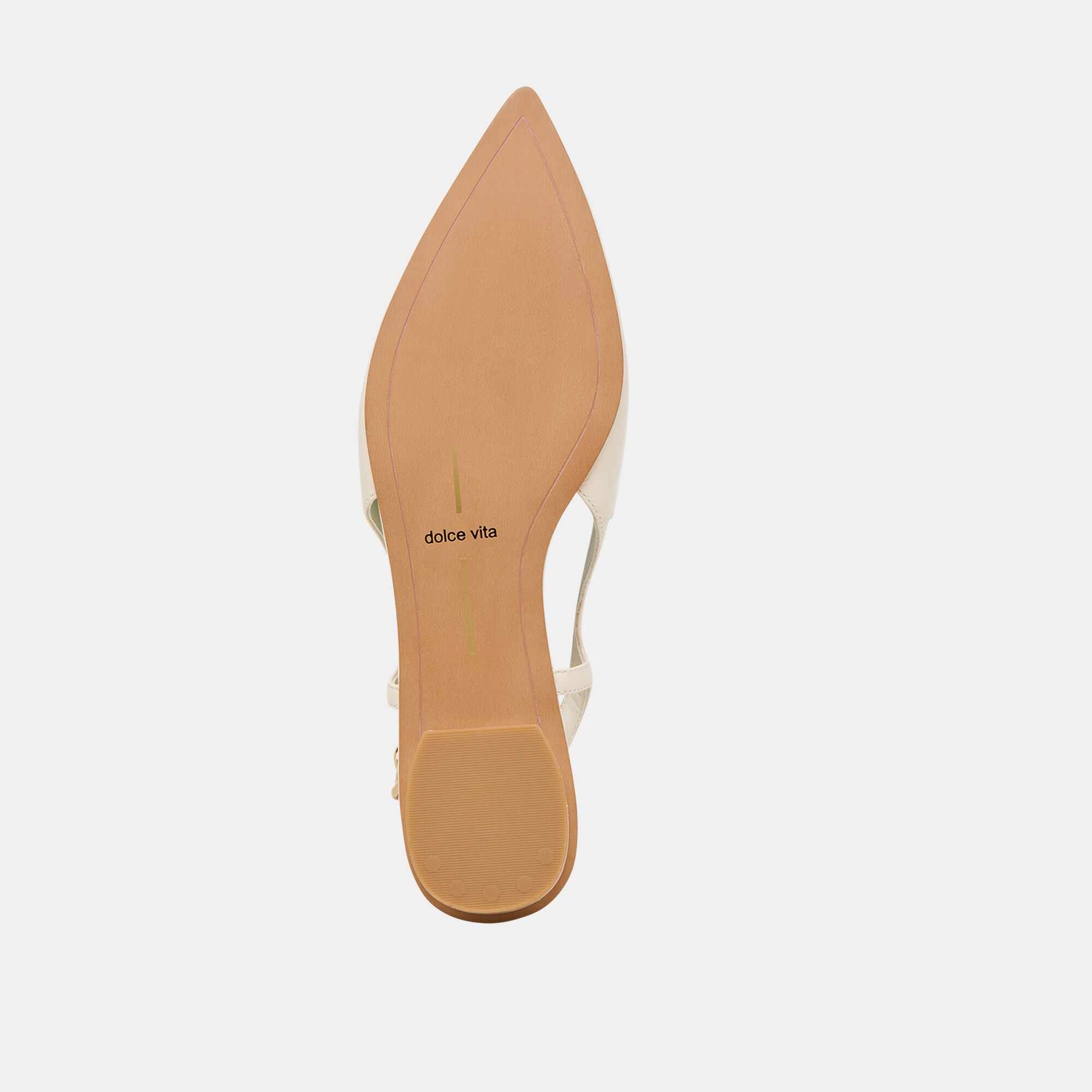 OWANA FLATS OFF WHITE LEATHER
