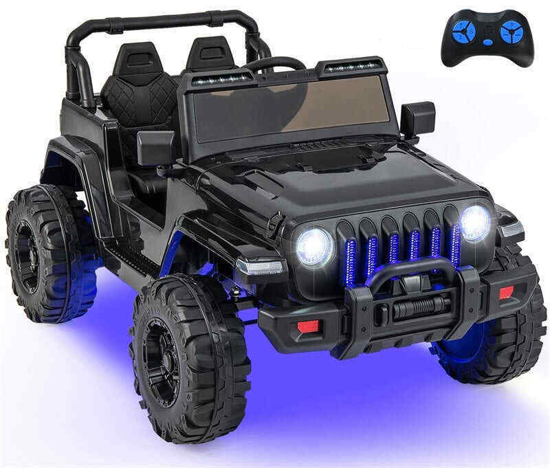 12V Kids Ride-on Jeep Car Battery Powered Electric Truck with Parental Remote Control
