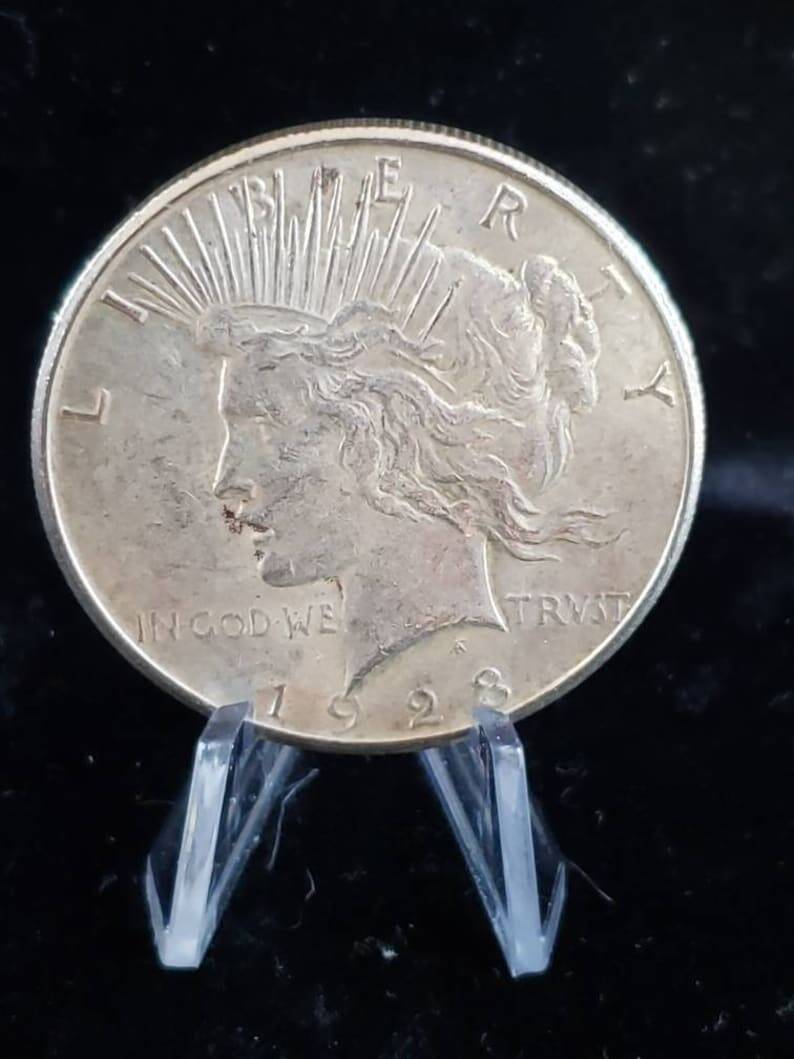 1923 S Silver Peace Dollar Coin  - XF/ AU ! Reg-45   Lot# 1443