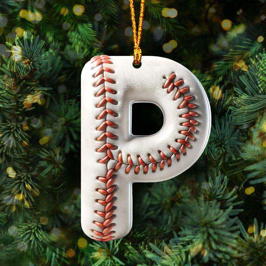 ⚾Personalized Baseball Letter Ornament
