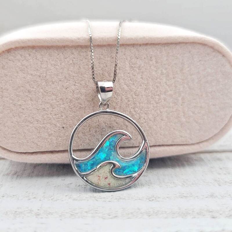 Hawaiian Ocean Wave Necklace
