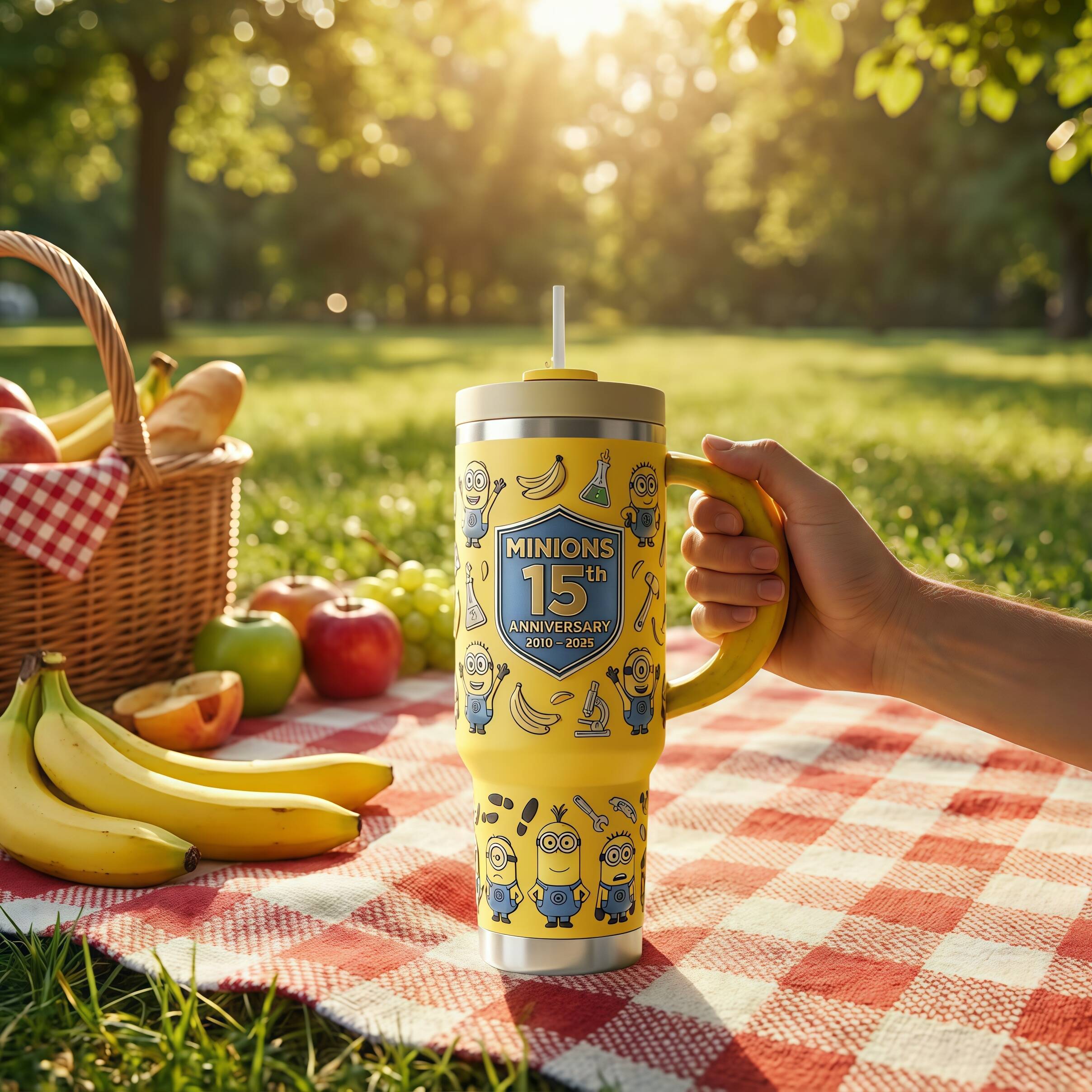 Minions 15th Anniversary Banana Tumbler