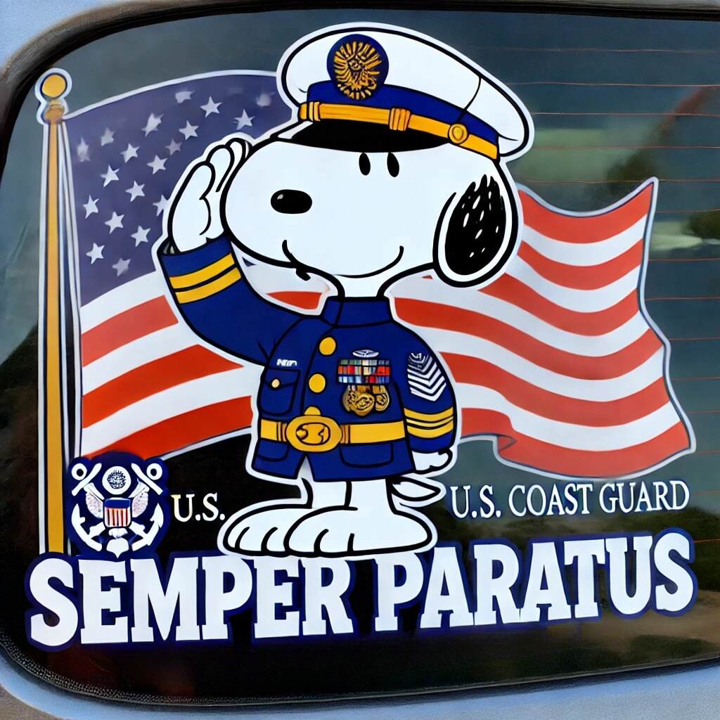 Honoring Veterans Snoopy Car Decals