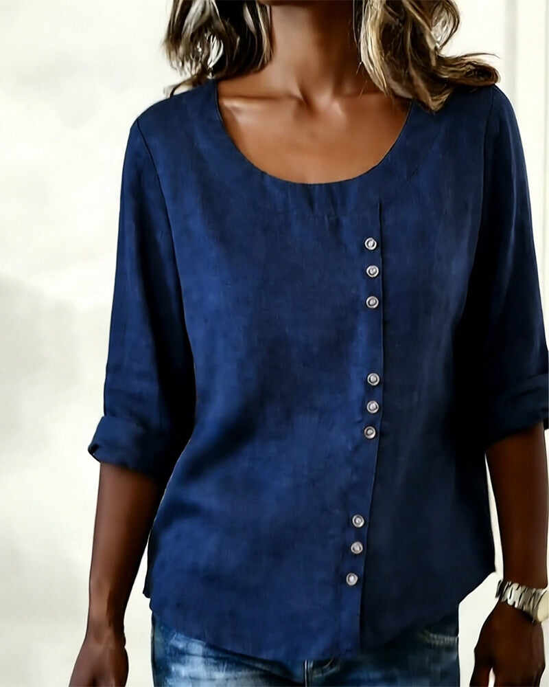 Round Neck Long Sleeve Top