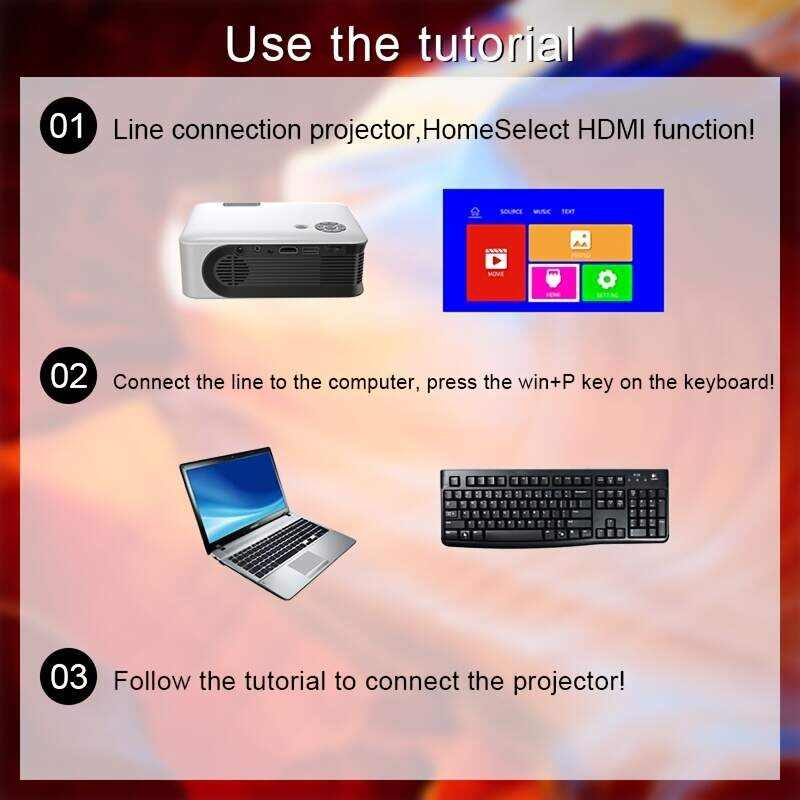 1pc Big Screen Watching Ball Games Mini Projector 2025 ,1080P Supported, Outdoor Projector Home Theater For Office Home Black