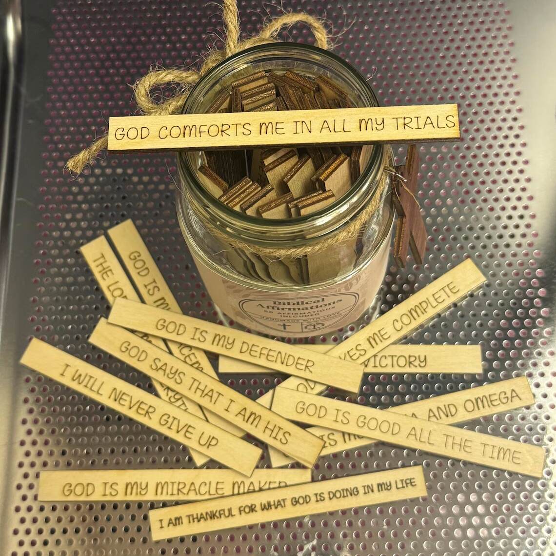 Healing Scripture & Biblical Affirmation Jars