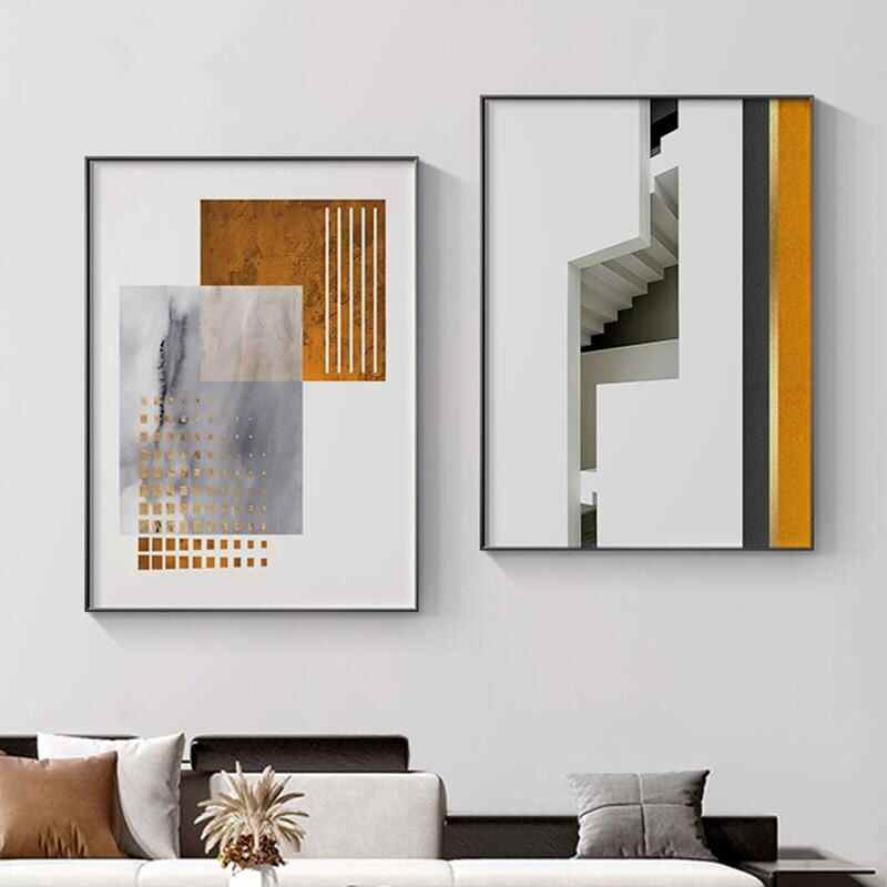 Geometric Space Canvas Art