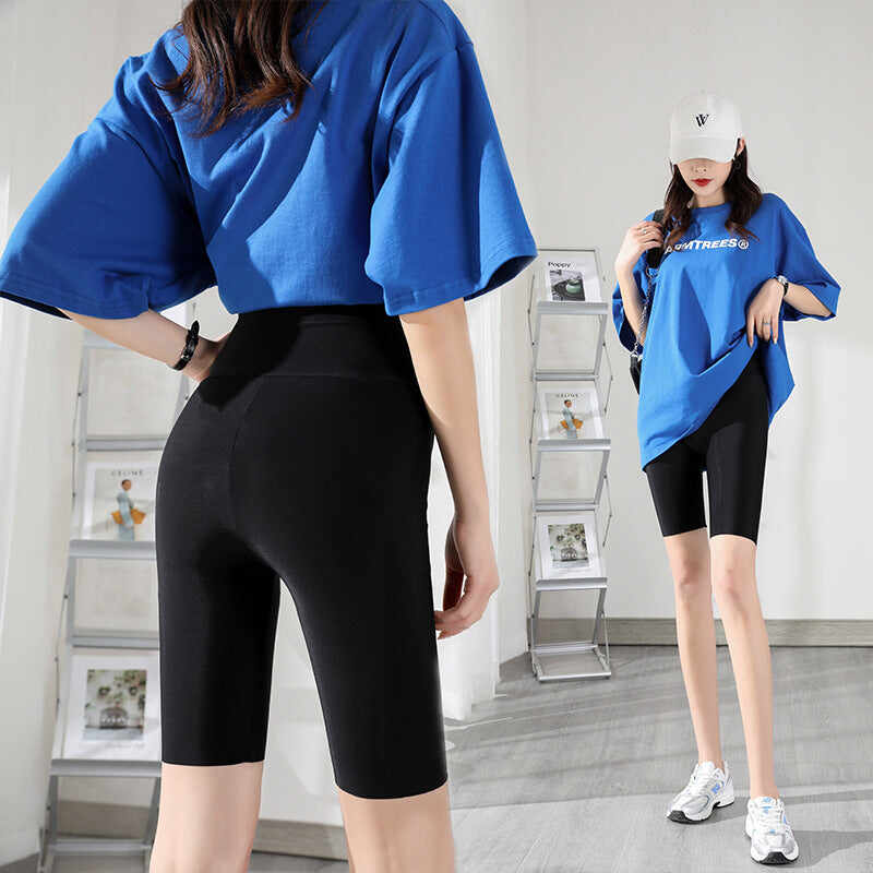 Leggings Women S Five Point Shorts Thin Tight Fitting Stretch Yoga