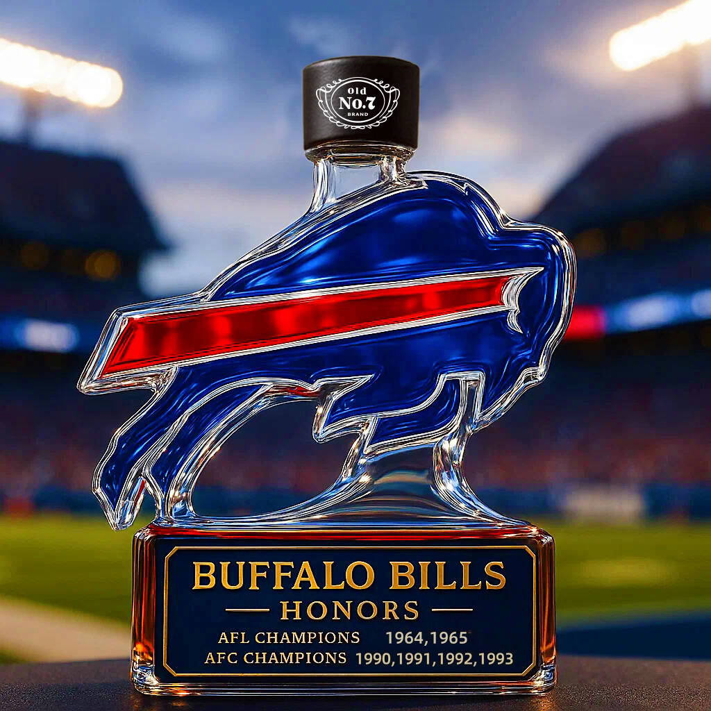 Buffalo Bills Championship Limited Edition Whiskey Bottle