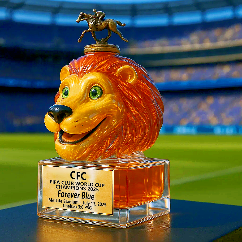 CHELSEA F.C. FIFA CLUB WORLD CUP CHAMPIONS Whiskey Bottle