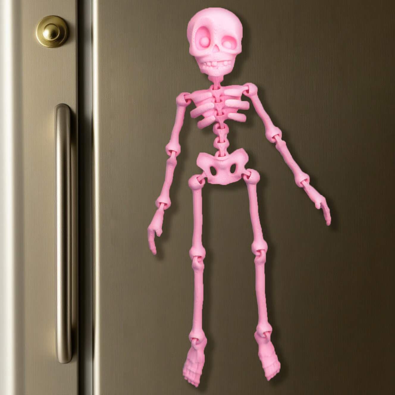 🎃Halloween Hot Sale 49% OFF 💀✨3D Printed Vintage Skeleton Magnetic Figurine 🎃