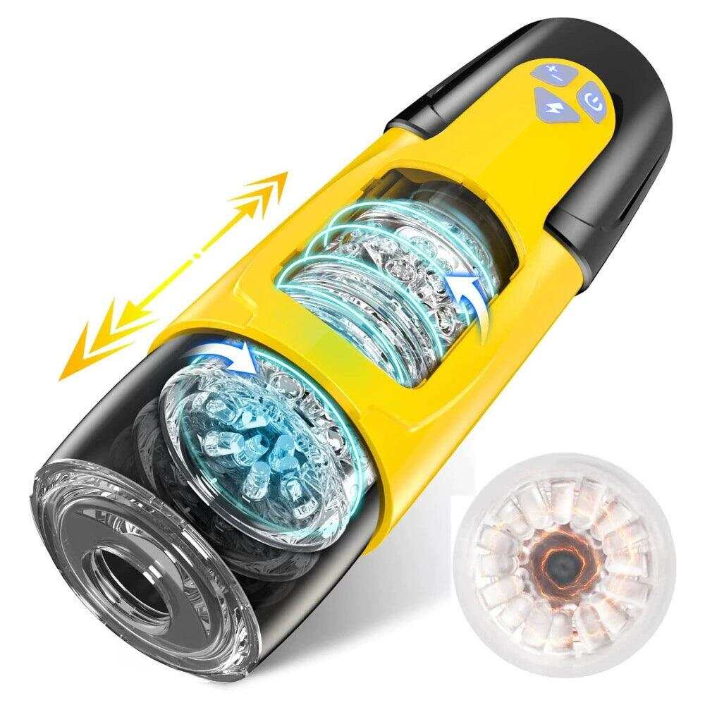 Dark Knight Automatic Thrusting & Rotating Male Masturbator – Pulse Vibrator