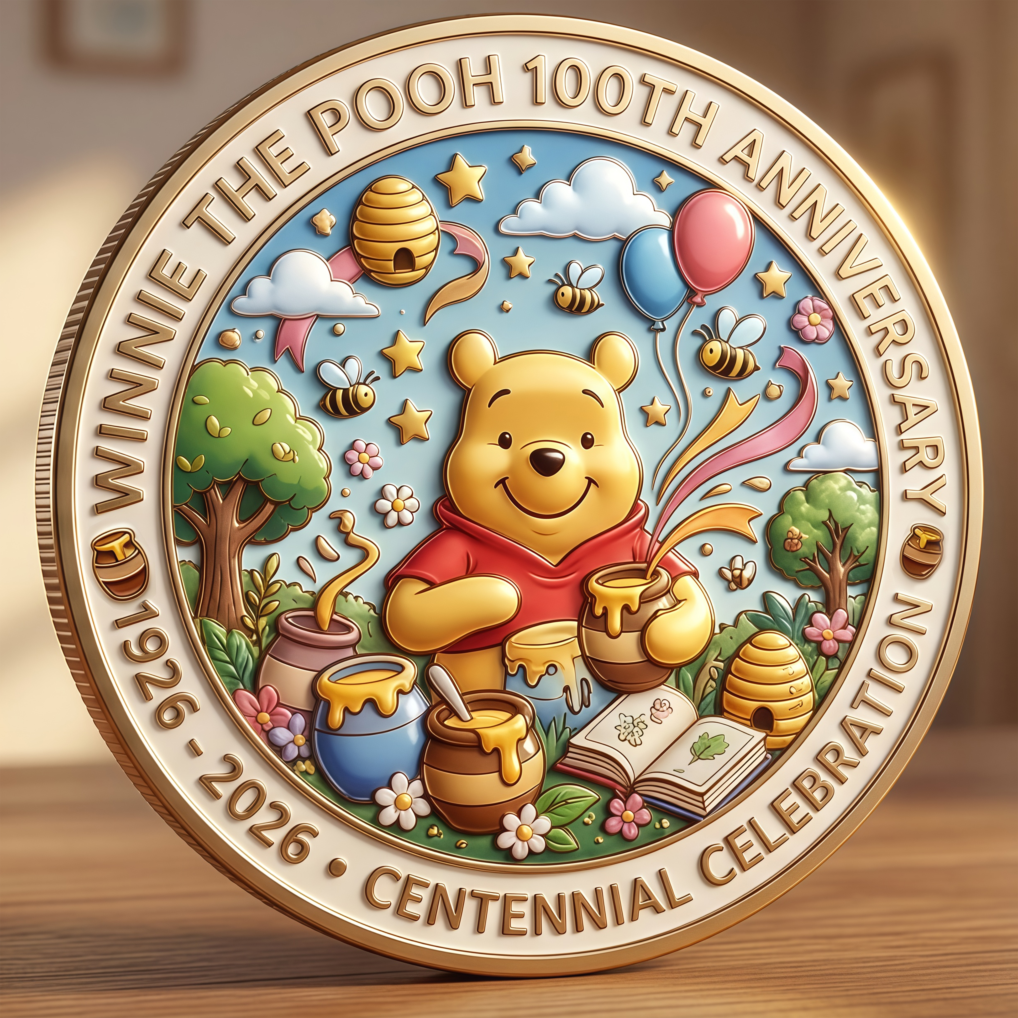 Winnie the Pooh 100th Anniversary Commemorative Coin
