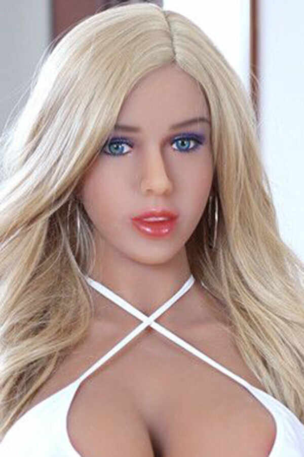 #132 TPE Blonde American Sex Doll Head Only