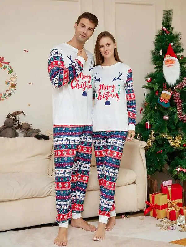 Christmas Matching Family Pajamas Sets Holiday Pjs